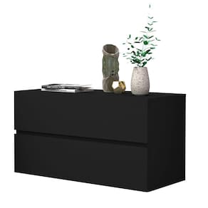mesa de cabeceira eros 60 estilo moderno europeu cor preto