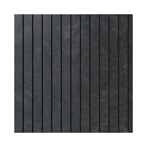 Painel Ripado Eva Laminado Autocolante 10cm Urban Plus Metro M² Black Com Textura Preto