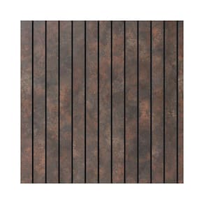 Painel Ripado Eva Laminado Autocolante 10cm Urban Plus Corten Metro