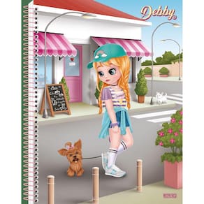 Caderno Expiral Univ. Debby 160Folhas Capa 1 - São Domingos