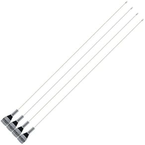 4 Antena Móvel Aço Inox Estética Enfeite 1,50 Metros Aquário