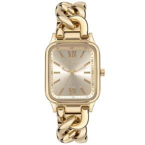 Relógio Euro Feminino Ref: Eu2035yuf/4d Bracelete Retangular Dourado