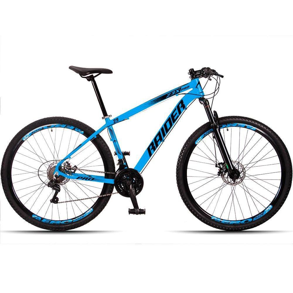 Bicicleta Raider Z3x Disc H T19 Aro 29 Susp. Dianteira 24 Marchas - Azul/preto