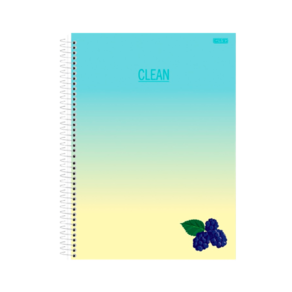 Caderno Espiral Tamanho 1/4 80 Fls São Domingos Clean Amora