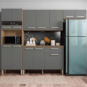 Conj Cozinha Kits Parana Versalhes 4pc C/balcao - PC / 3