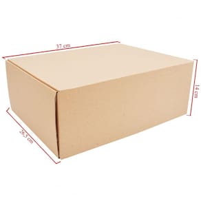 Caixa Media Para Correios Pacote Com 20 Unidades Embalagens 37cm x 26.5cm x 14