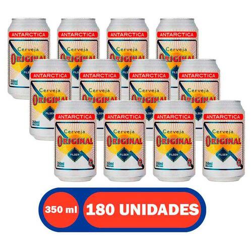 Cerveja Pilsen 350ml Lata 180 Unidades Antarctica