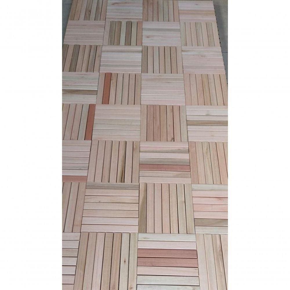 Revestimento Moderno 30X30Cm Ripado Modular Para Garagem