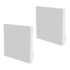 Kit Acessórios Taschibra Para Perfil Sobrepor 3,5x35cm Spire 35 Branco