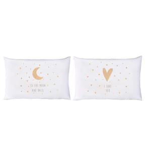Par de Fronhas Divertida Vivaldi Fusion 50 x 70 Love Moon