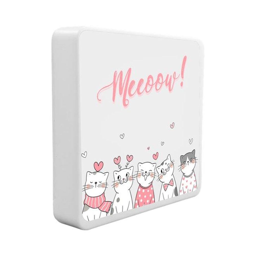 Luminária Box Slim Meow USB