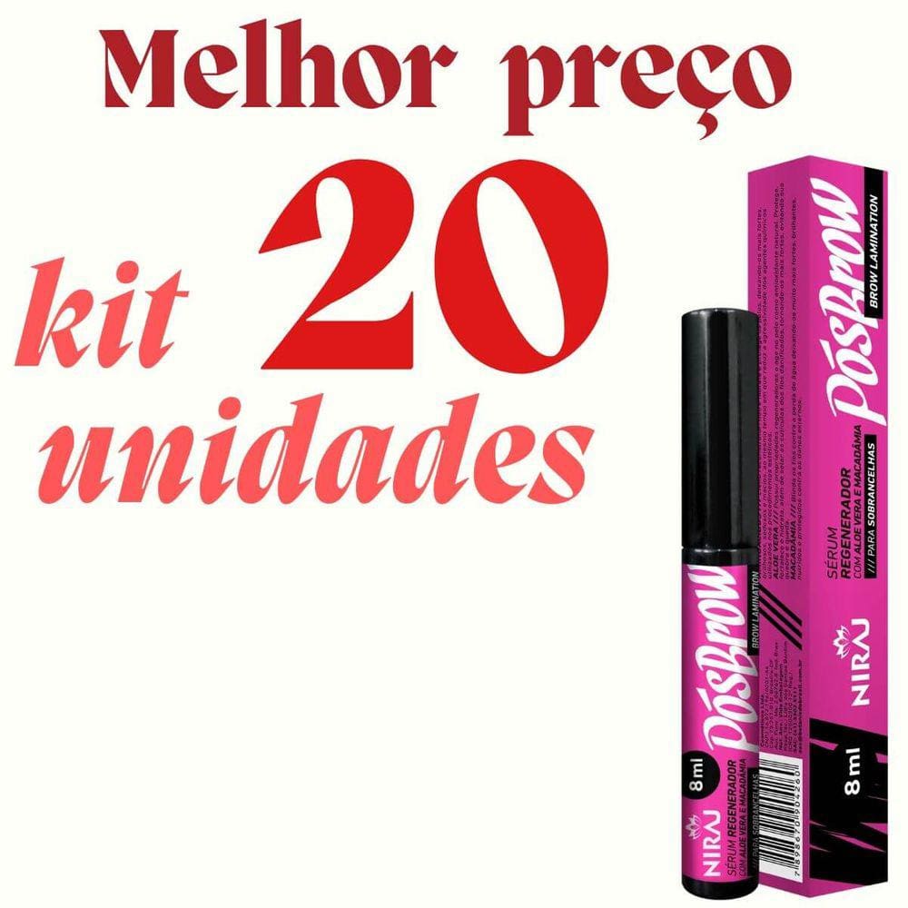 20 Seruns Sobrancelhas Regenerador Pos Brow 8ml Niraj