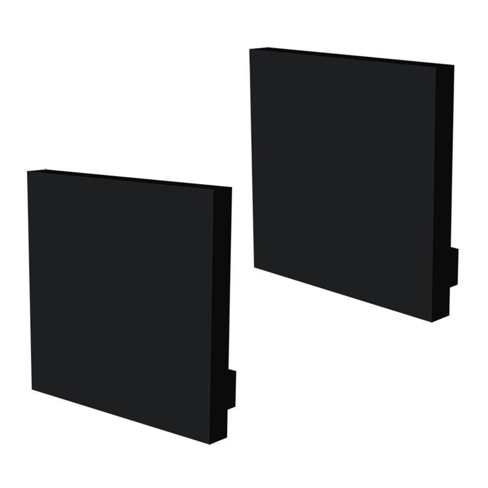 Kit Acessórios Taschibra Para Perfil Sobrepor 3,5x35cm Spire 35 Preto
