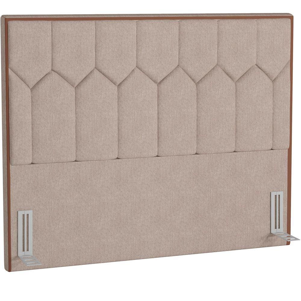Cabeceira Cama Box Casal Queen 160 cm P05 Londres Linho Bege - Lyam Decor