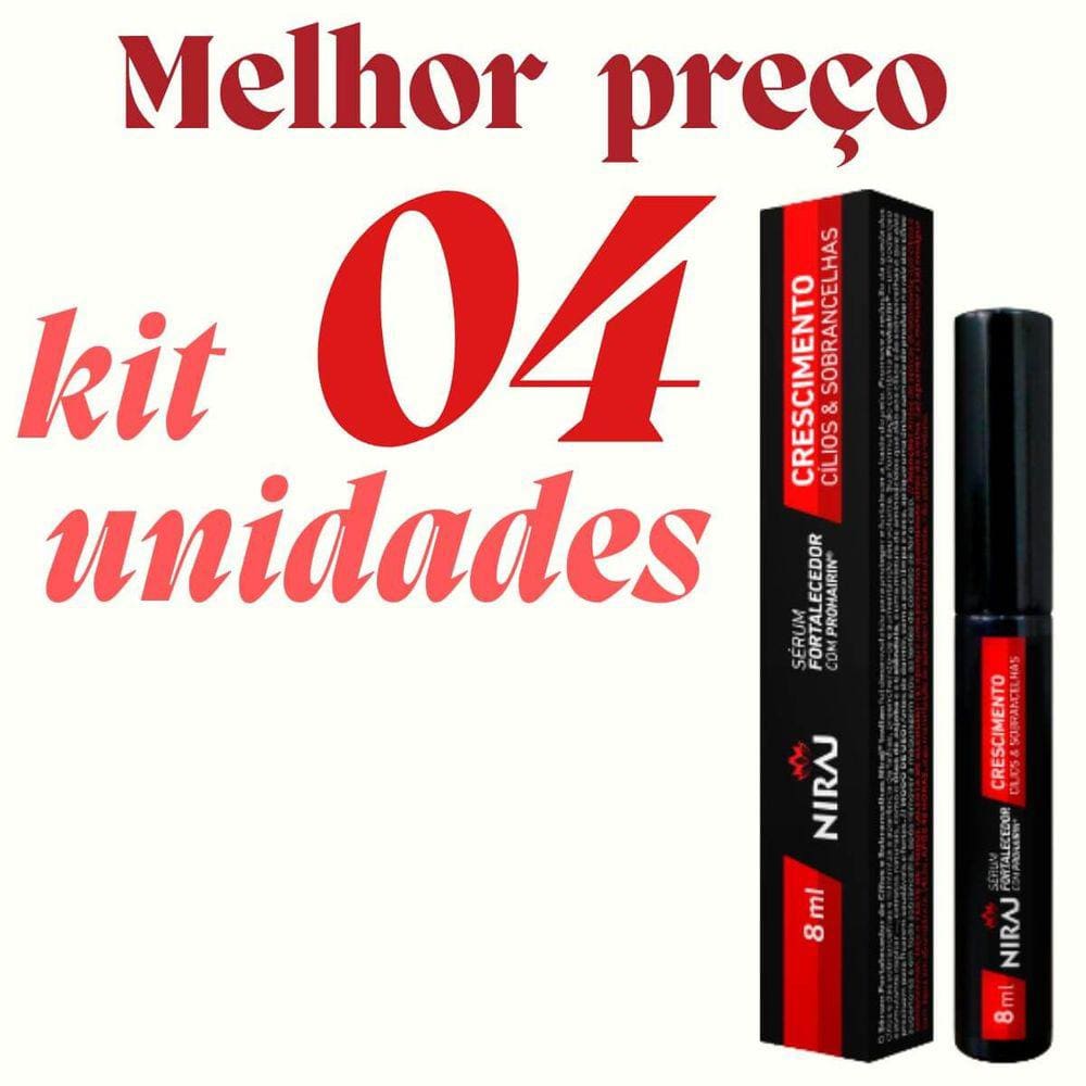 4 Serum Crescimento De Cilios E Sobrancelhas 8Ml Niraj