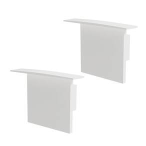 Kit Acessórios Taschibra Para Perfil Embutir 3,5x5cm Spire 50 Branco