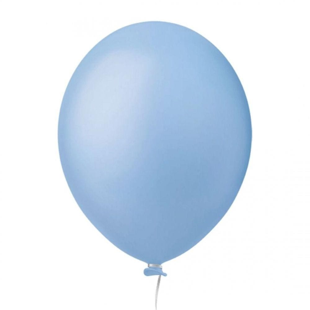 Balão 5 Azul Claro Happy Day 50un
