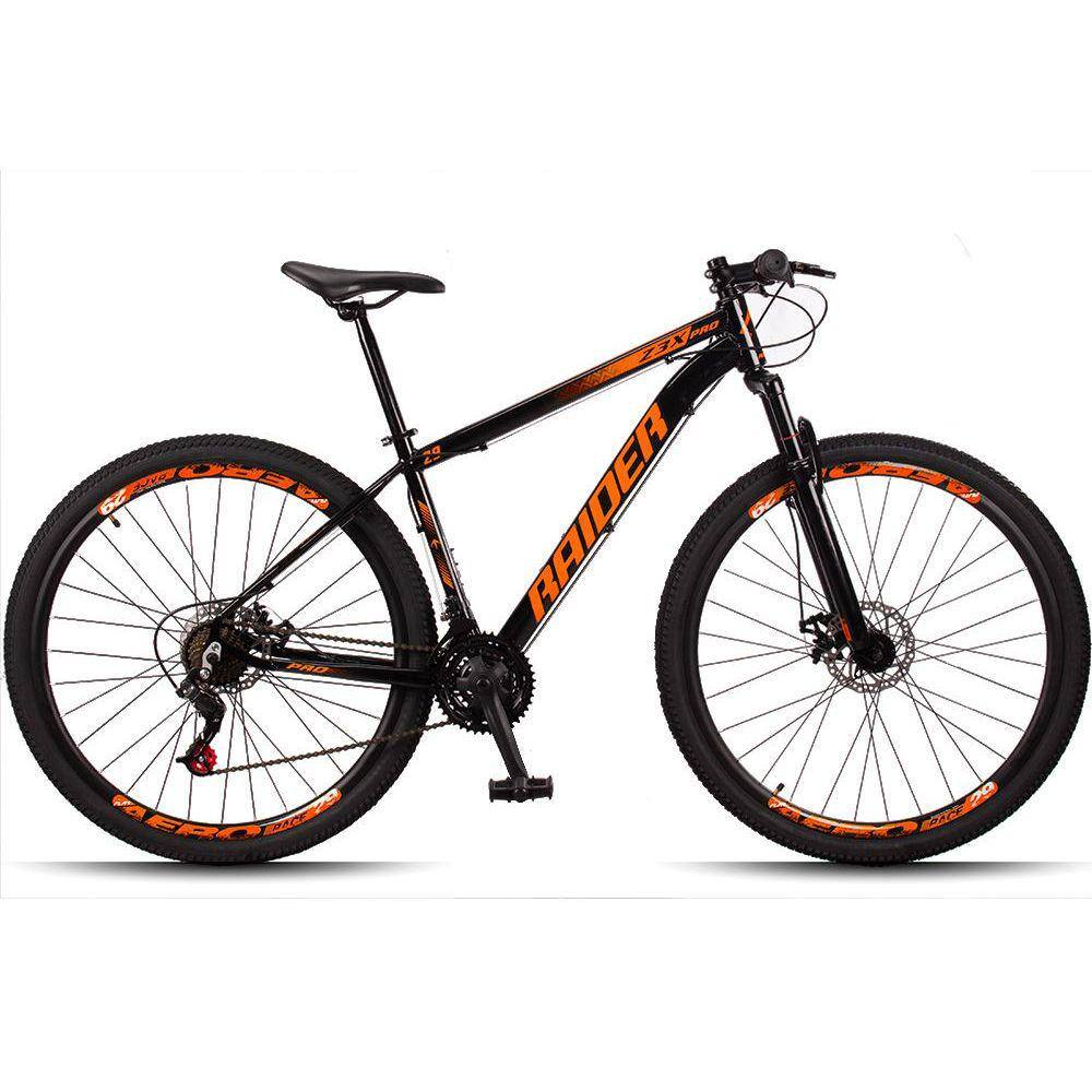Bicicleta Raider Z3x Disc H Aro 29 Susp. Dianteira 21 Marchas - Laranja/preto