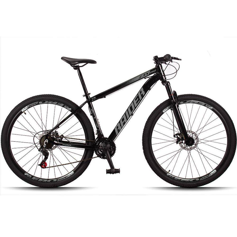 Bicicleta Raider Z3x Pro Disc M Aro 29 Susp. Dianteira 21 Marchas - Preto/cinza