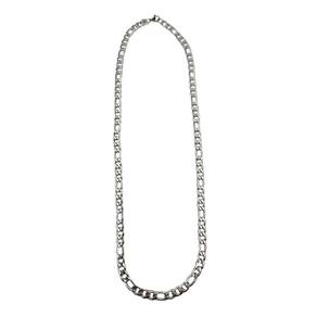 Corrente Colar Cordão Masculino 60cm Largura 7mm 3x1 Em Aço Inox