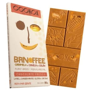 Kit 6X: Chocolate Banoffee Caramelo E Canela Vegano Cookoa