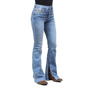 Calça Jeans Feminina Boot Cut Azul Claro Tassa Gold 32415