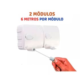 Varal Retrátil Automático Modular Stendmax 2 Un. Com 6m Cada