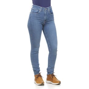 Calça Jeans Feminina Skinny Cós Alto Azul com Elastano 721 Levi`s 29887