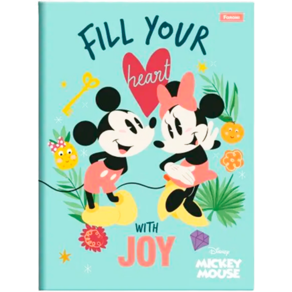 Caderno Brochurão 80 Folhas Foroni Mickey e Minnie Vintage 3