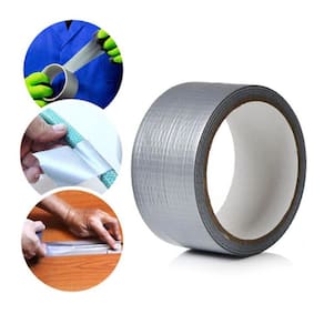 Kit 5 Fita Adesiva Silver Tape Cinza 48mm x 10 Metros - Starfer