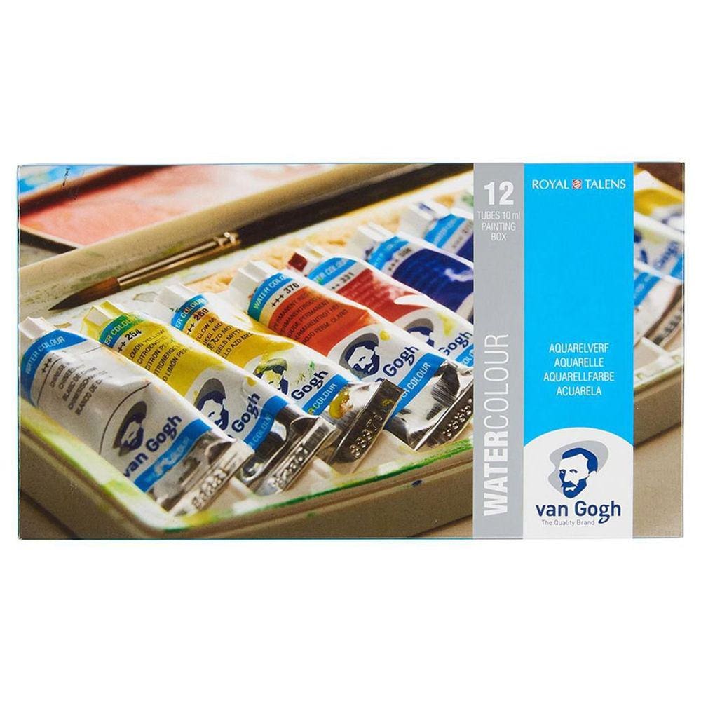 Aquarela Bisnaga Van Gogh - Estojo Com 12 Cores