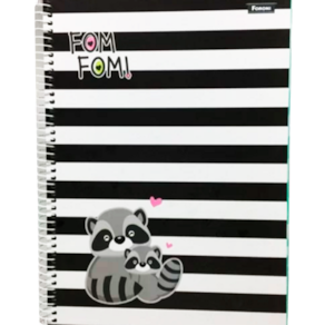 Caderno Universitário 1 Matéria 80 Fls Foroni Fom Fom P&B