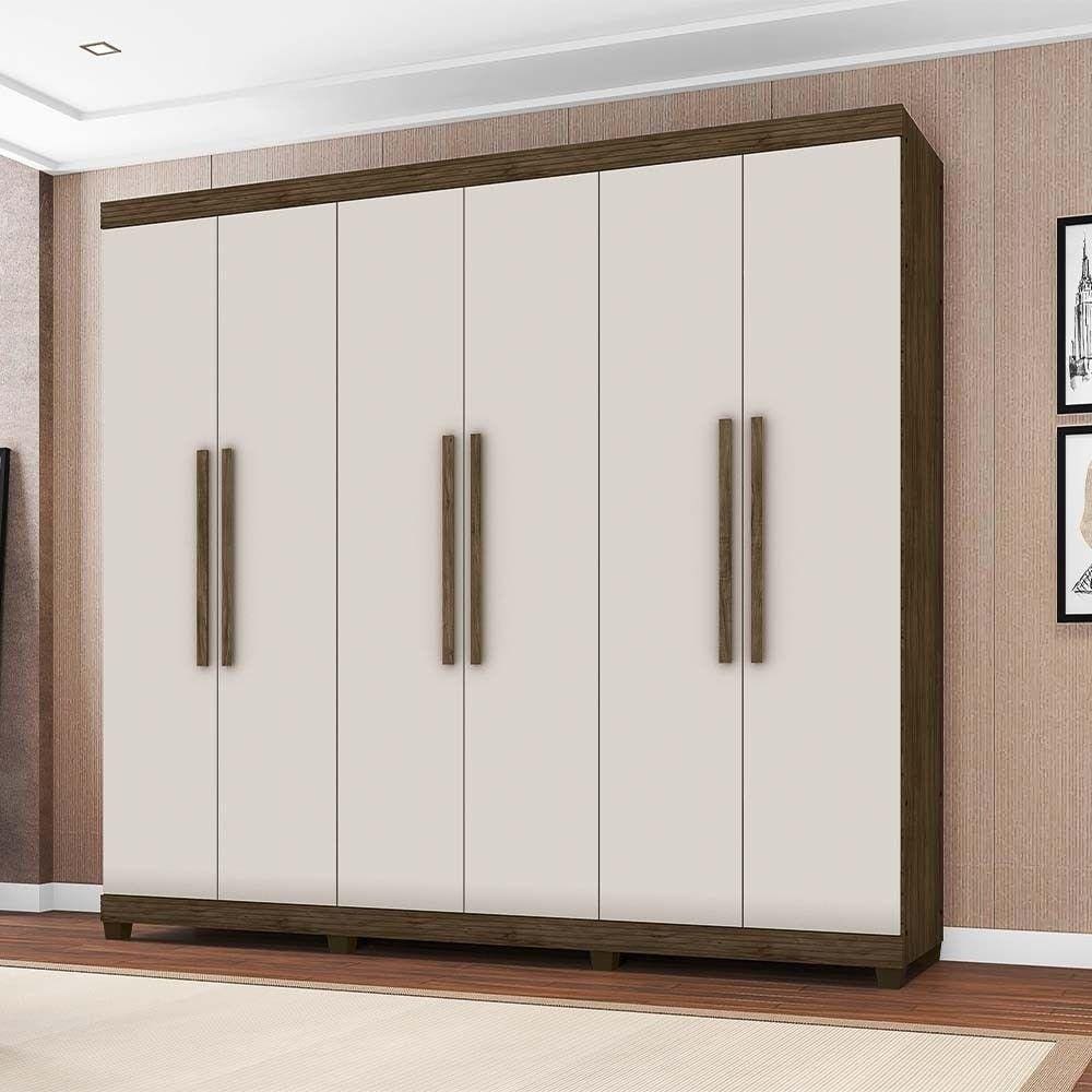 Guarda Roupa Casal 6 Portas 4 Gavetas Amsterdã - Lanza