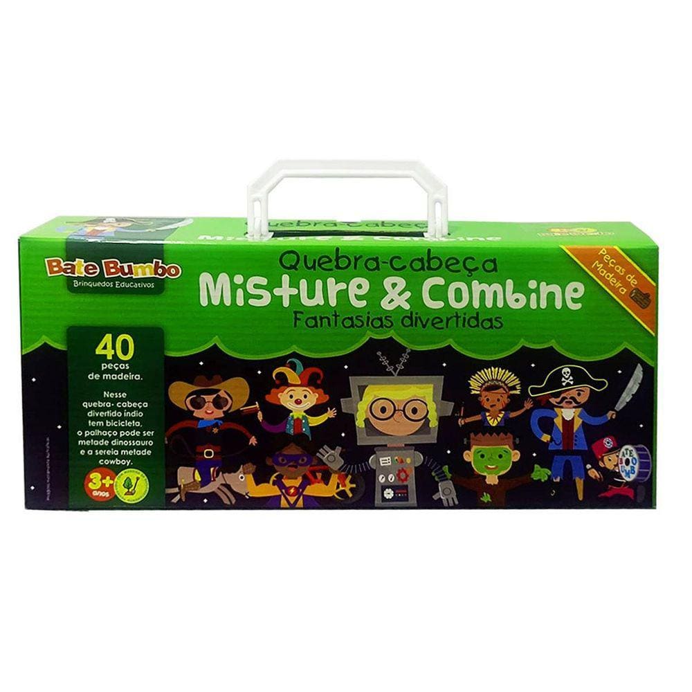 Quebra-Cabeça Combine E Misture Fantasias Divertidas