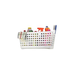 Cesto Arthi Plástico Retangular Flexível Branco 22l