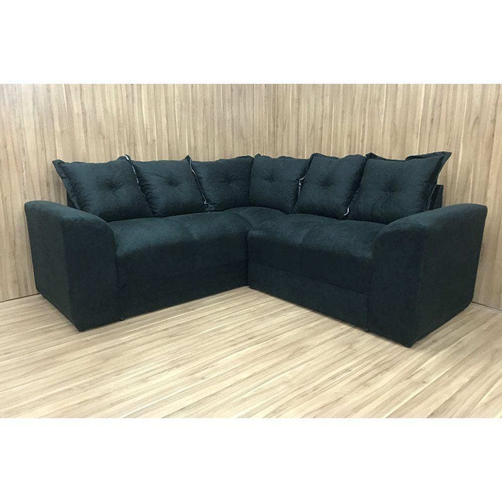 Sofá Canto Preto 601 Belo