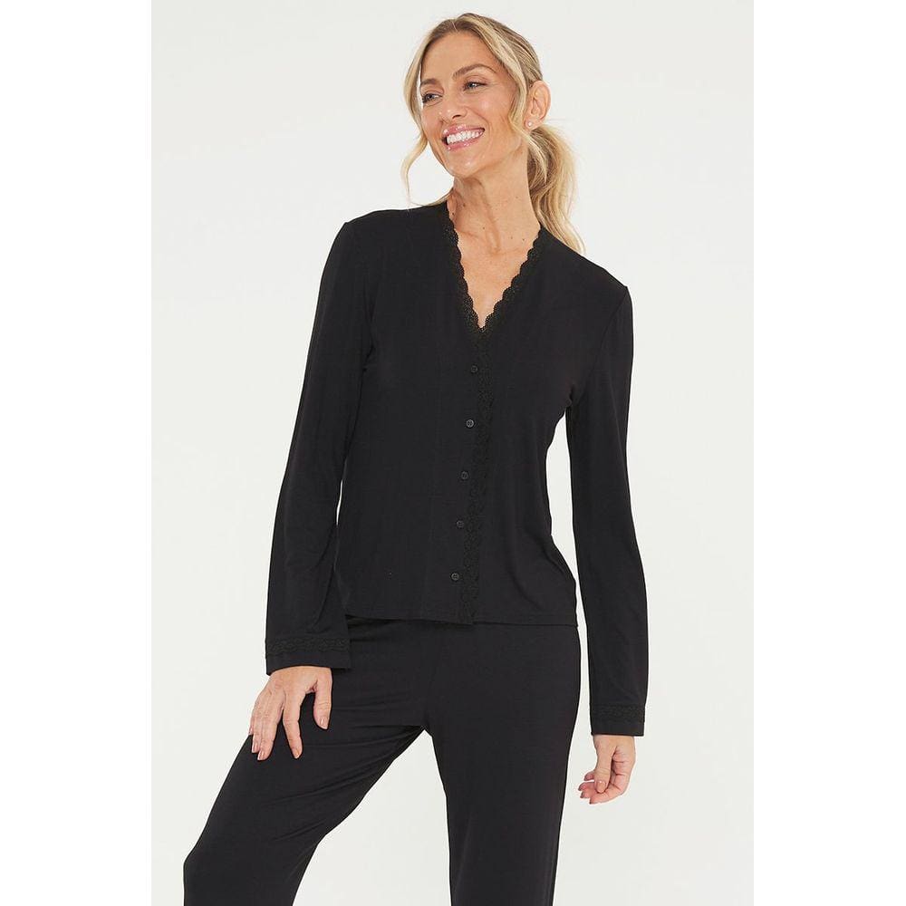 Pijama Feminino Americano Longo De Renda