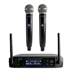 Microfone Sem Fio De Mao Duplo Uhf Ls902 Digital+