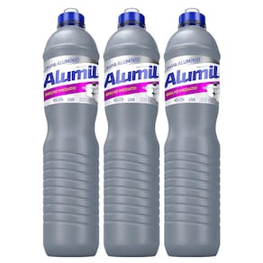 Kit 3 Limpa Aluminio Alumil Start 500Ml Cada Perfume De Uva