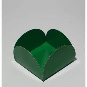 Forminha 4 Pétalas Verde Bandeira com 50 Unidades 3,5x3,5 - Candy
