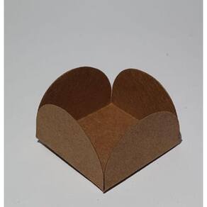 Forminha 4 Pétalas Kraft com 50 Unidades 3,5x3,5 - Candy