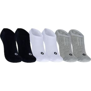 Kit de Meia Oxer Cano Baixo - Adulto - 3 Pares