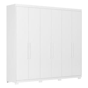 Guarda Roupa Casal Venice 62580PE Branco Brilho com Pés - Demóbile
