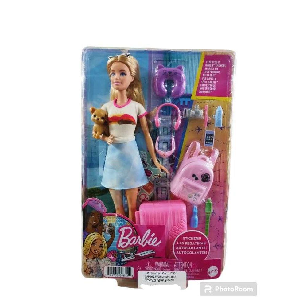 Barbie Family Malibu Pronta Para Viajar