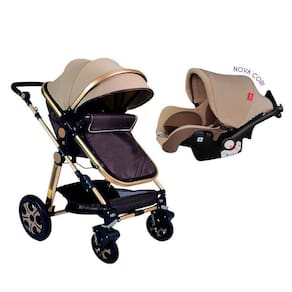 3 Em 1 Carrinho Bebê Supremo + Bebê Conforto Selo Inmetro