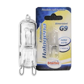 Lâmpada G9 Halógena 60w Bipino Transparente 2700k Luz Quente 110v