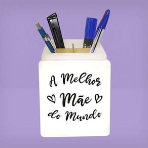 Organizador de Mesa Iluminado A Melhor Mãe do Mundo