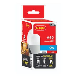 Lâmpada Led Ence A60 9w Dimerizável 6500k - Luz Branca - 220v