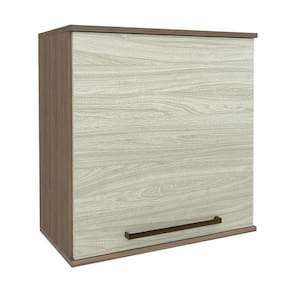 Armário de Cozinha Evolution Plus Aéreo 60cm 1 Porta Tannat/Legno Crema Batrol