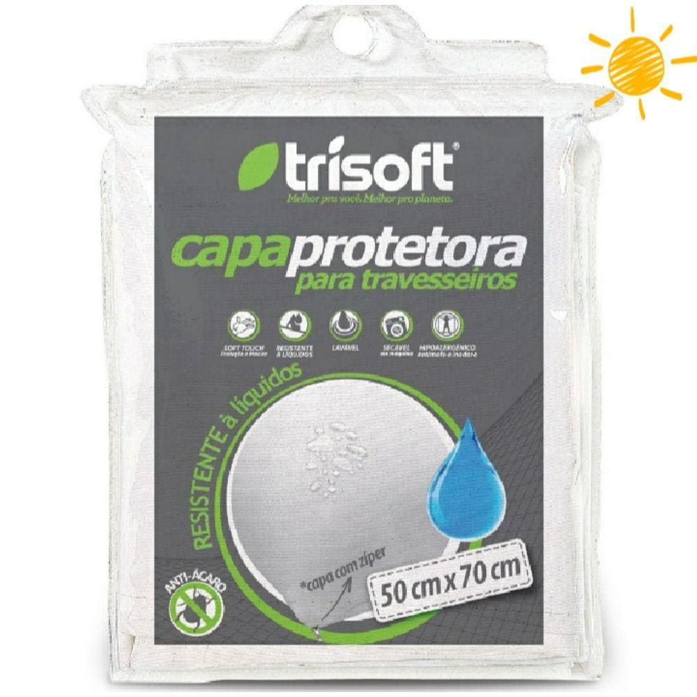 Capa Protetora Travesseiro Impermeável Antiácaro C/ Zíper